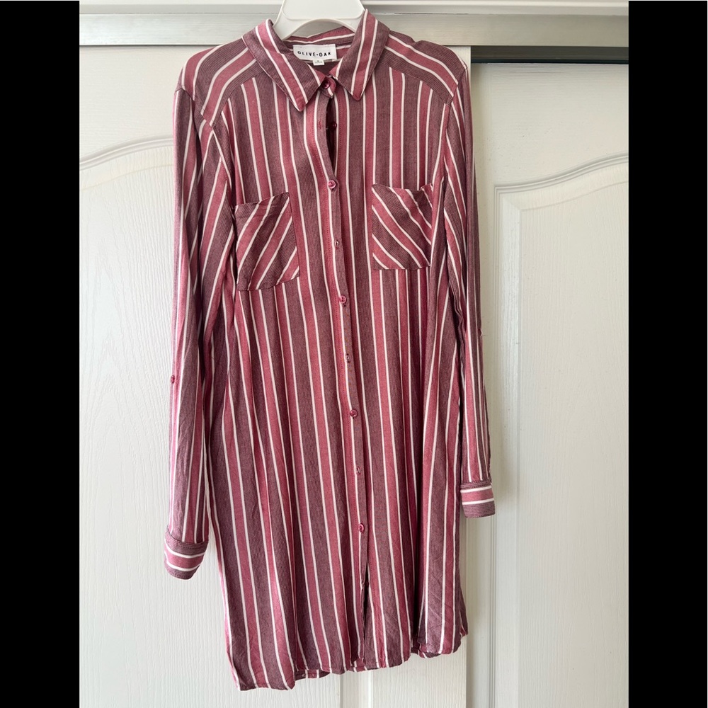 NWOT Olive Oak Shirt Dress